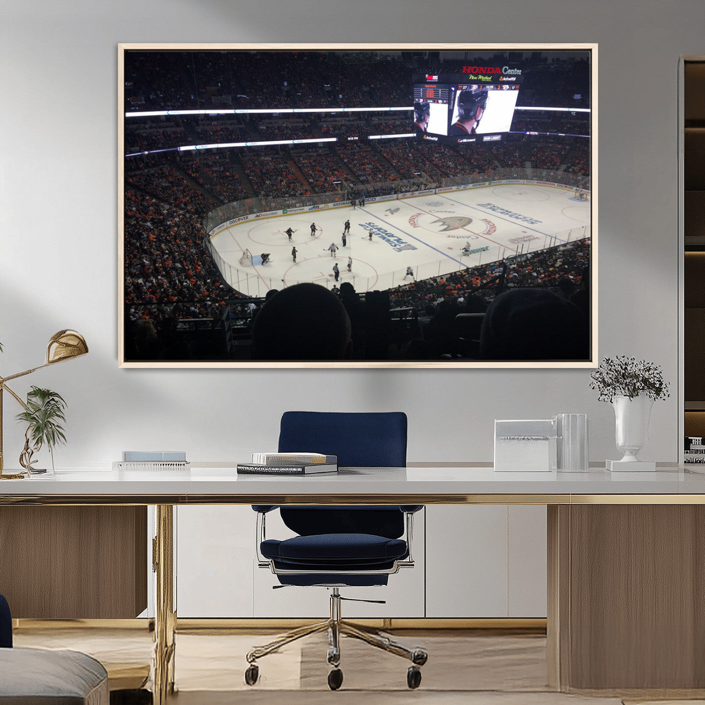MGV-FC-36X24 - Honda Center California Anaheim Ducks Hockey Stadium Wall Art, Honda Center California Stadium Wall