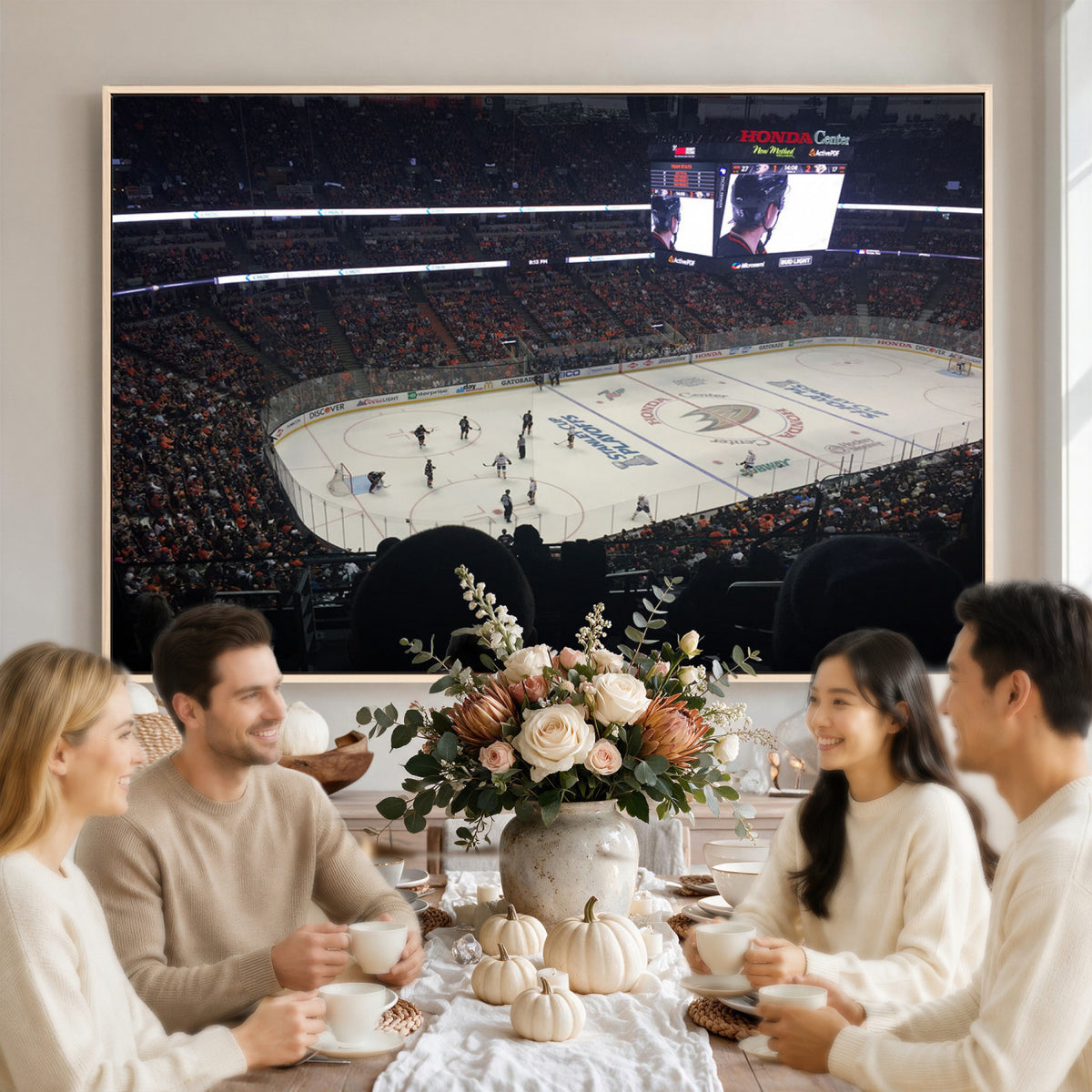 24634-MGV-CV-36X24 - Honda Center California Anaheim Ducks Hockey Stadium Wall Art