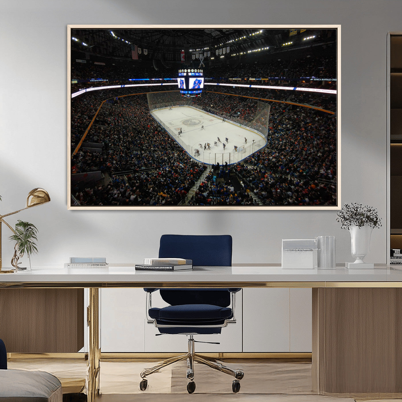 MGV-FC-36X24 - KeyBank Center New York Buffalo Sabres Hockey Stadium Canvas Print Wall Art