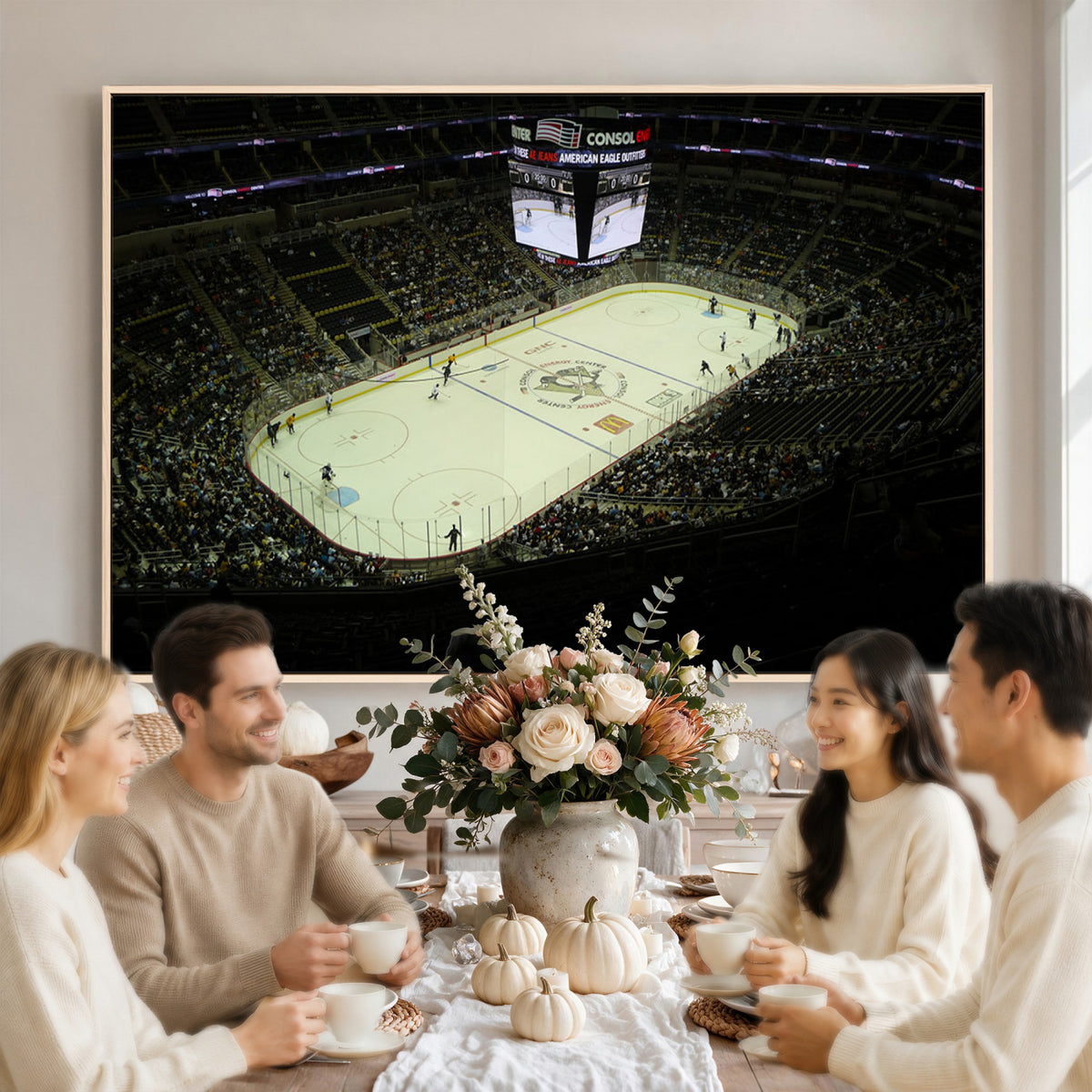 52168-MGV-CV-36X24 - PPG Paints Arena Pennsylvania Pittsburgh Penguins Hockey