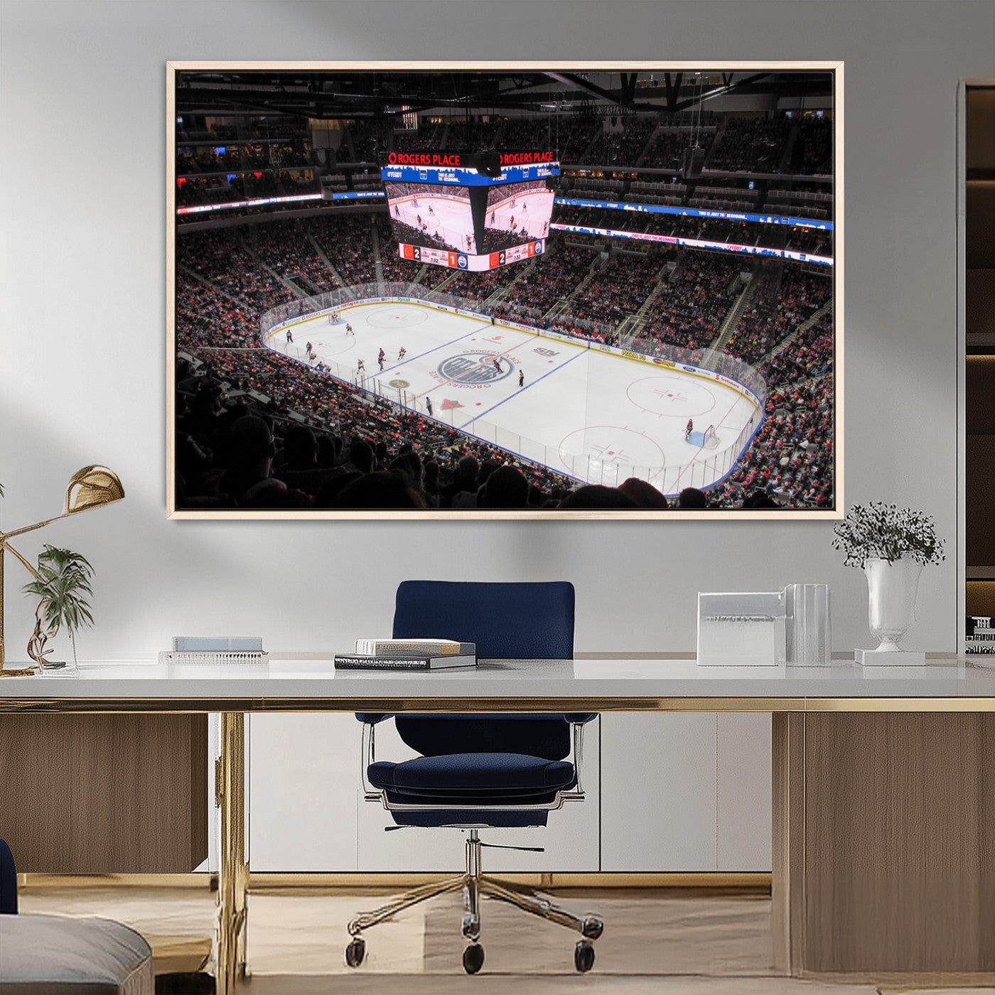 MGV-FC-36X24 - Rogers Place Edmonton Oilers Ice Hockey Stadium Wall Art, Rogers Place Edmonton Oilers Wall Art