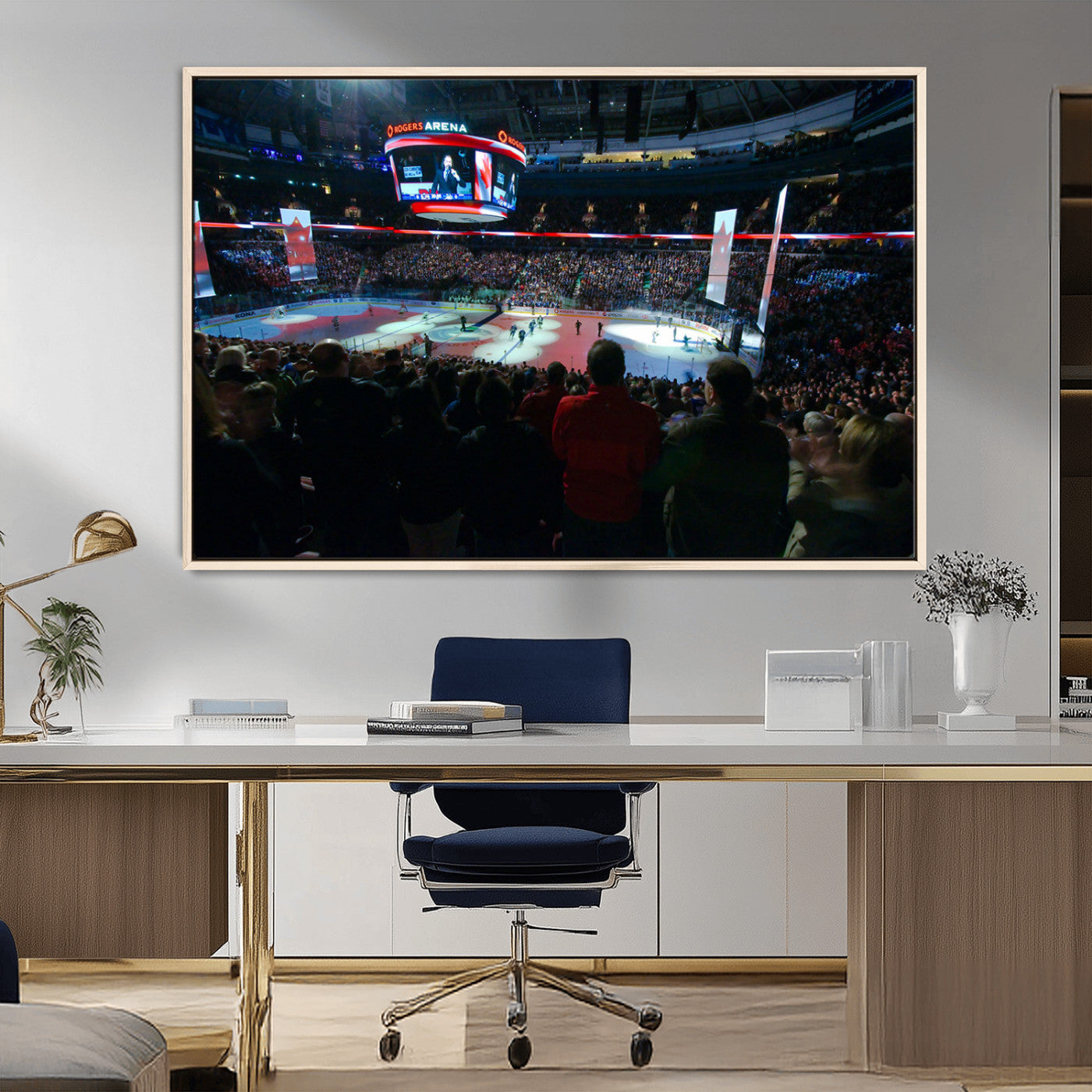 MGV-FC-36X24 - Rogers Arena Vancouver Canucks Ice Hockey Stadium Wall Art, Vancouver Canucks Ice Hockey Print