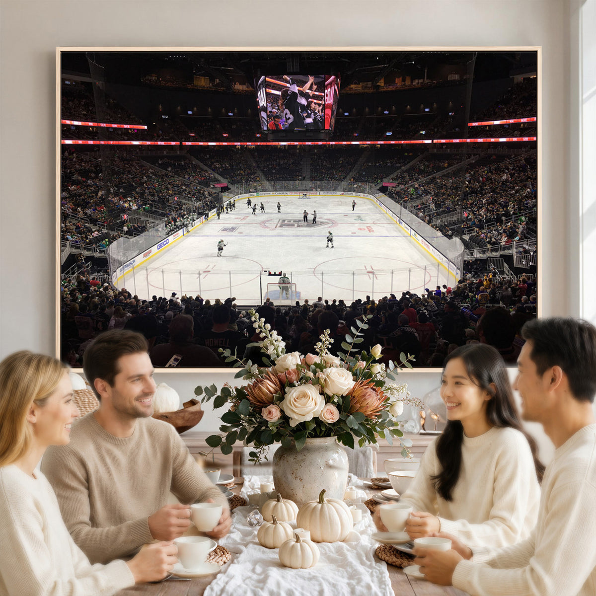 14802-MGV-CV-36X24 - T Mobile Arena Paradise Nevada Vegas Golden Knights Ice Hockey Stadium