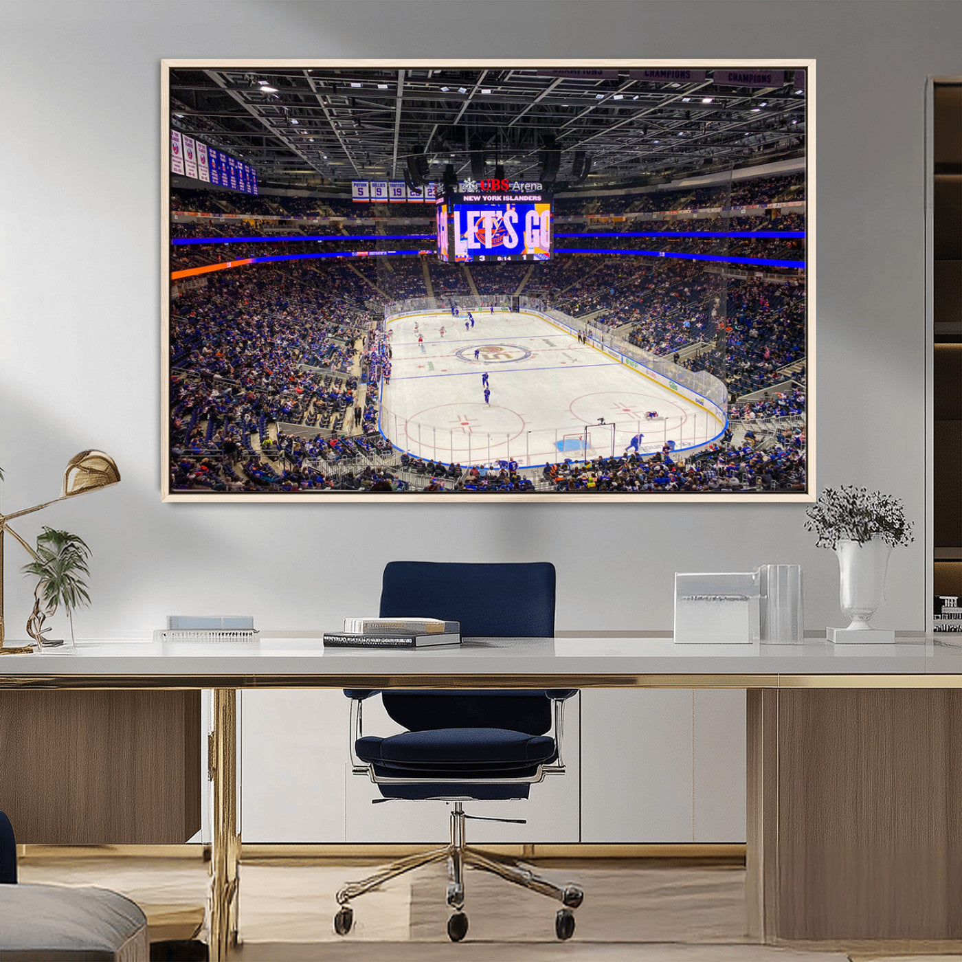 MGV-FC-36X24 - UBS Arena Elmont New York Islanders Ice Hockey Wall Art, UBS Arena Elmont Wall Art Canvas Print