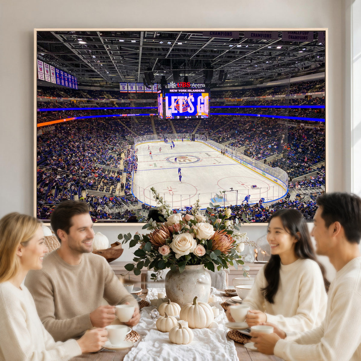 78692-MGV-CV-36X24 - UBS Arena Elmont New York Islanders Ice Hockey Wall Art, UBS Arena Elmont Wall Art Canvas Print