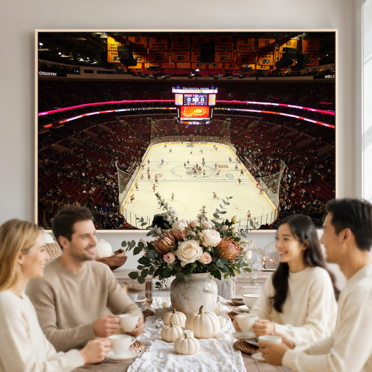 98213-MGV-CV-36X24 - Wachovia Center Prior to Flyers Game Ice Hockey Stadium