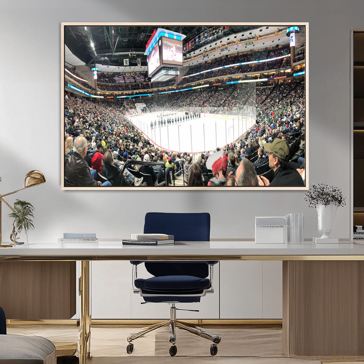 MGV-FC-36X24 - Xcel Energy Center St Paul Minnesota Wild Ice Hockey Stadium Canvas, Minnesota Wild Ice Hockey