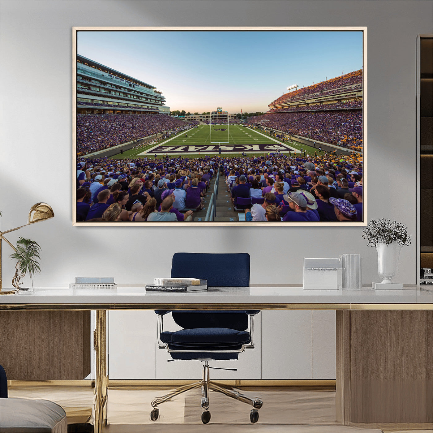 MGV-FC-36X24 - Kansas State University Wildcats Football Team Print - Manhattan Bill Snyder Family Football Stadium