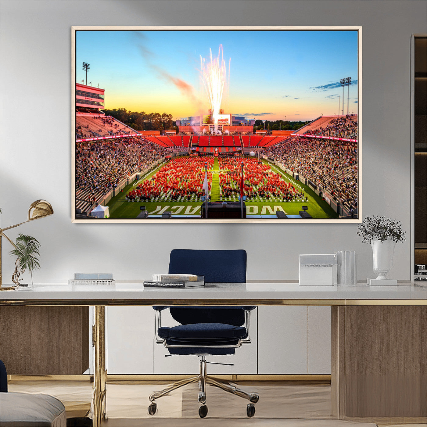 MGV-FC-36X24 - North Carolina State University Canvas Print, North Carolina State University Wolfpack Football Team