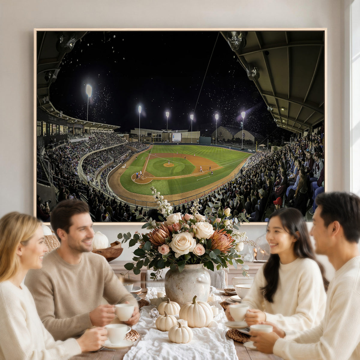 10262-MGV-CV-36X24 - Olsen Field at Blue Bell Park - Texas A&M Aggies Baseball Stadium Wall Art Canvas Print