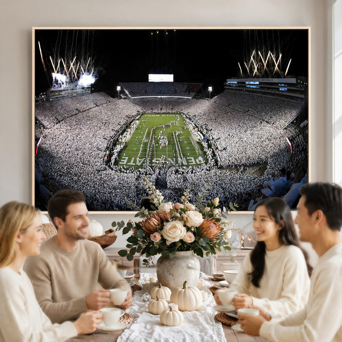 84537-MGV-CV-36X24 - Penn State Beaver Stadium Canvas Wall Art - Nittany Lions Football Print