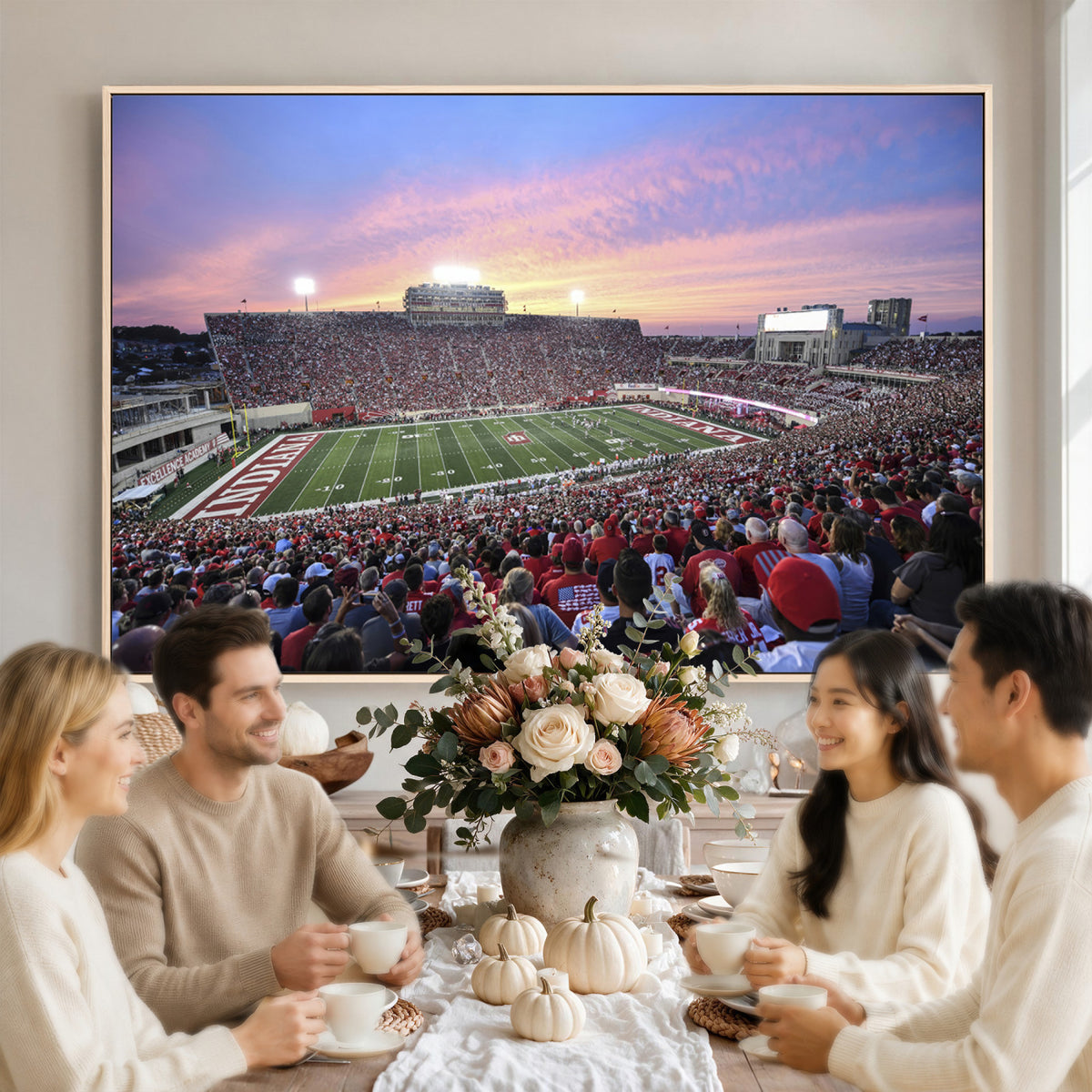 13046-MGV-CV-36X24 - Indiana University Hoosiers Football Team Print