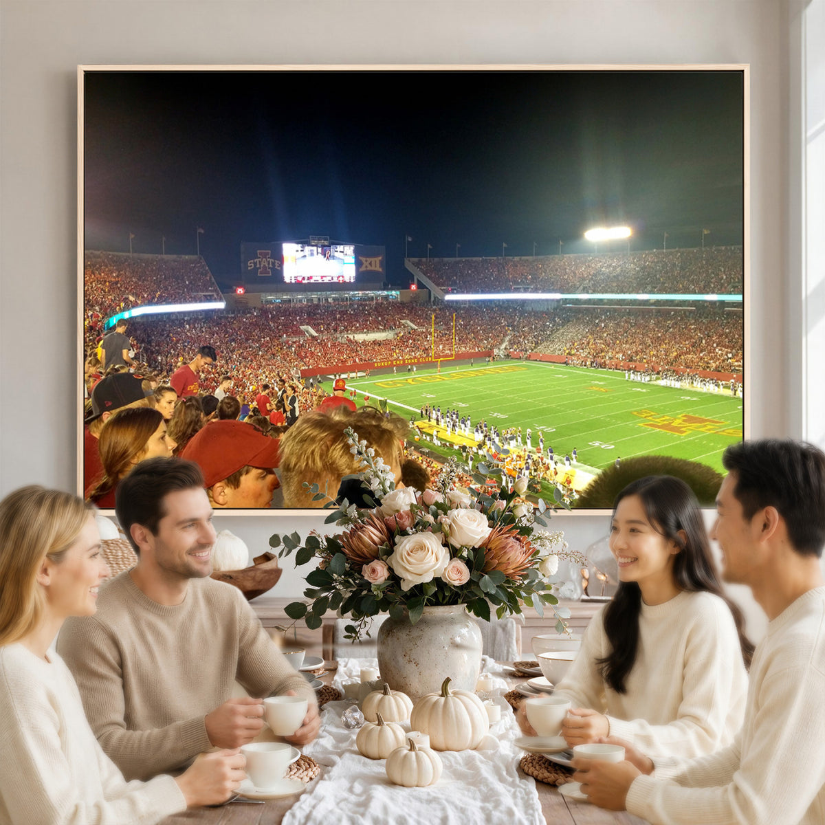 94319-MGV-CV-36X24 - Iowa State University Cyclones Art Print, Jack Trice Stadium Ames