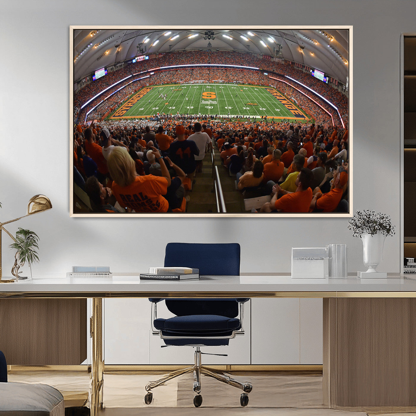 MGV-FC-36X24 - Syracuse University Orange Football Canvas Print, Football Team Print - Syracuse JMA Wireless Dome