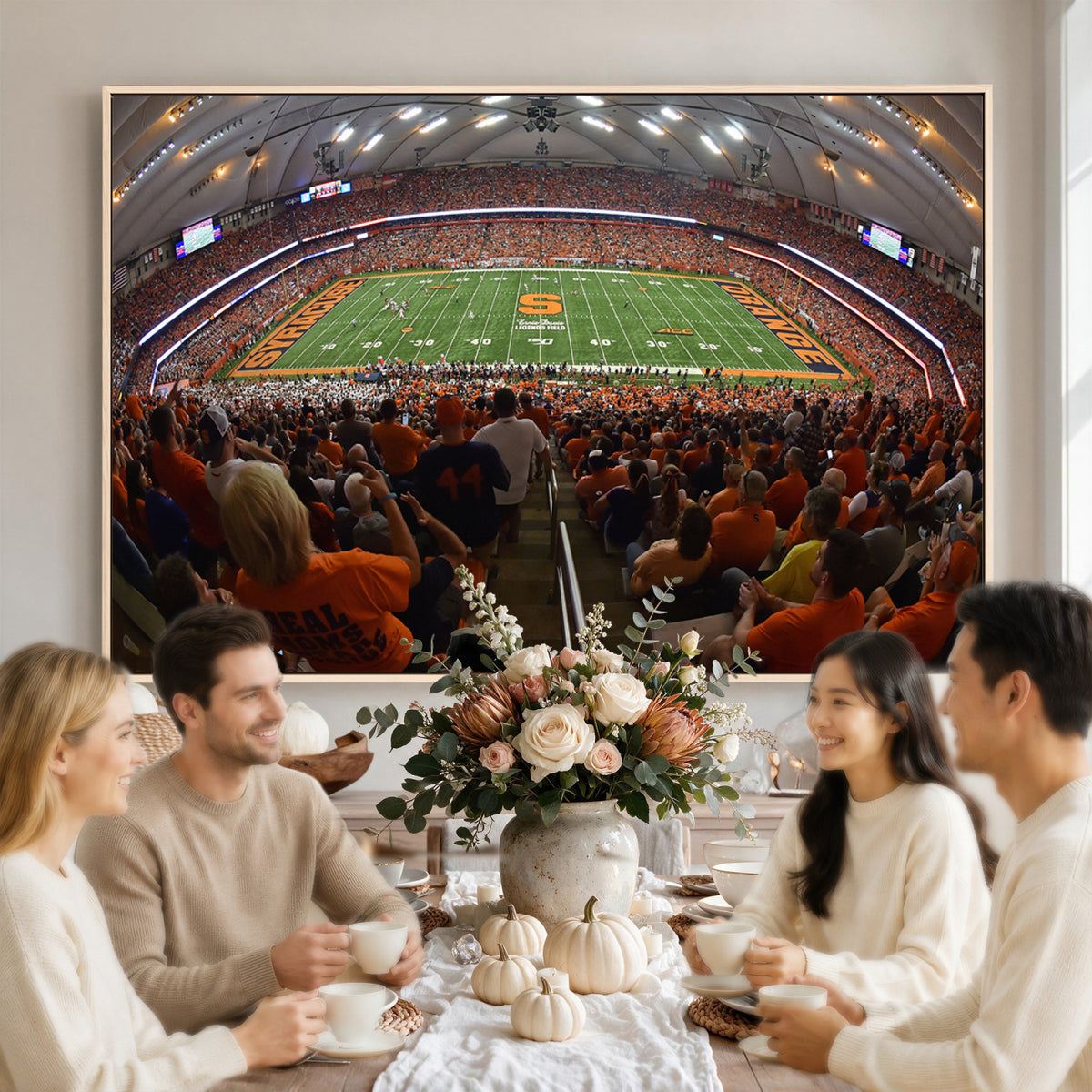 43291-MGV-CV-36X24 - Syracuse University Orange Football Canvas Print, Football Team Print - Syracuse JMA Wireless Dome