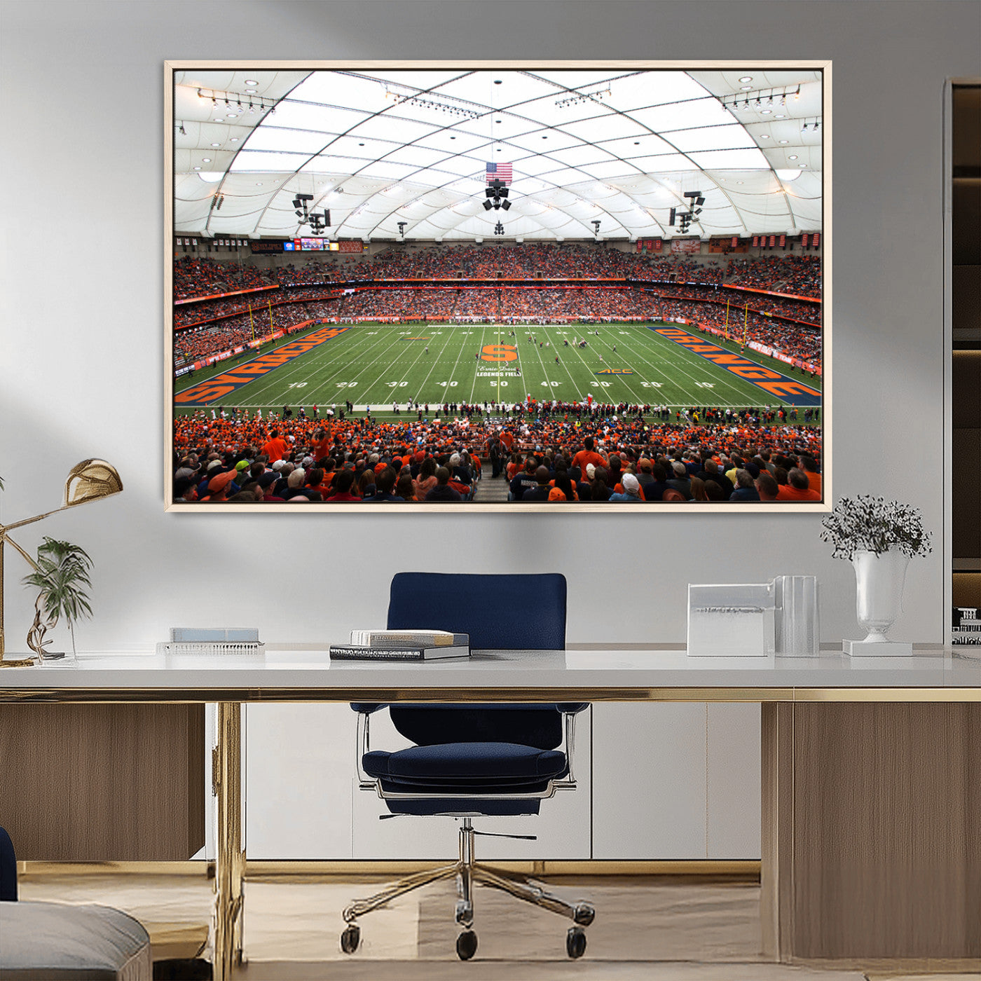 MGV-FC-36X24 - Syracuse University Orange Football Team Print - Syracuse JMA Wireless Dome Wall Art Canvas Print