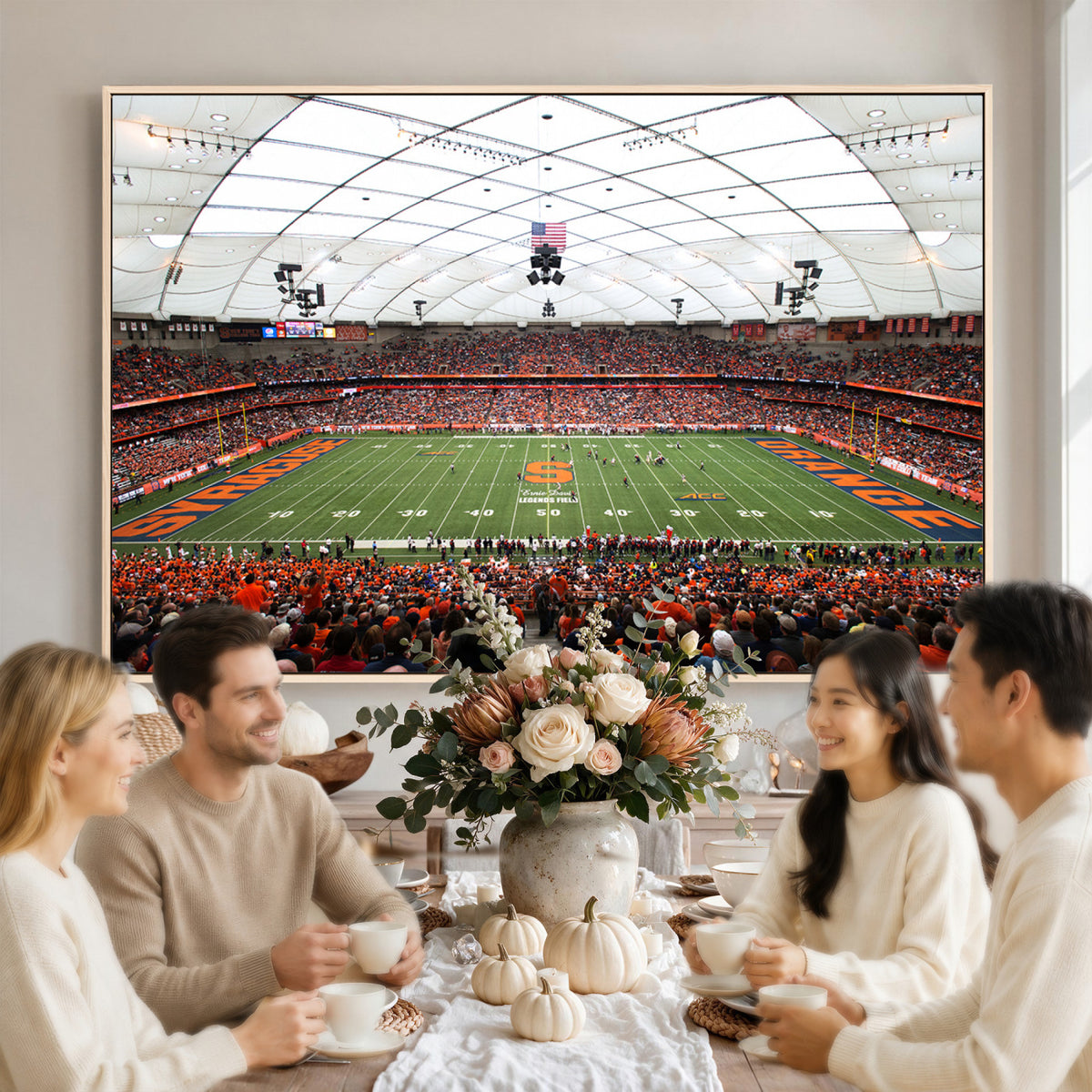 78104-MGV-CV-36X24 - Syracuse University Orange Football Team Print, Syracuse