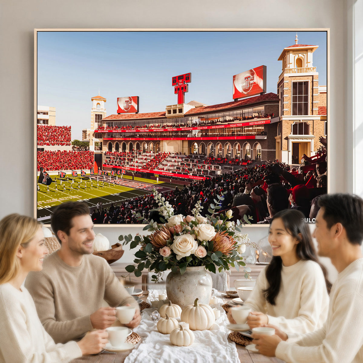 89744-MGV-CV-36X24 - Jones AT&T Stadium Texas Tech Red Raiders Wall Art