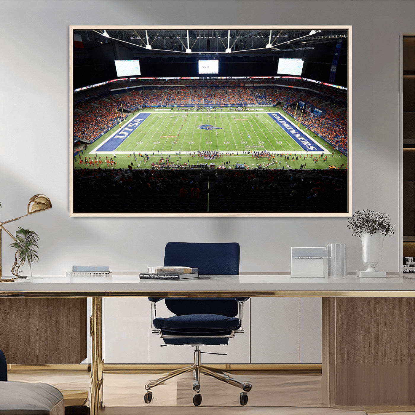 MGV-FC-36X24 - The University of Texas at San Antonio Roadrunners Football Team Print - San Antonio Alamodome Wall
