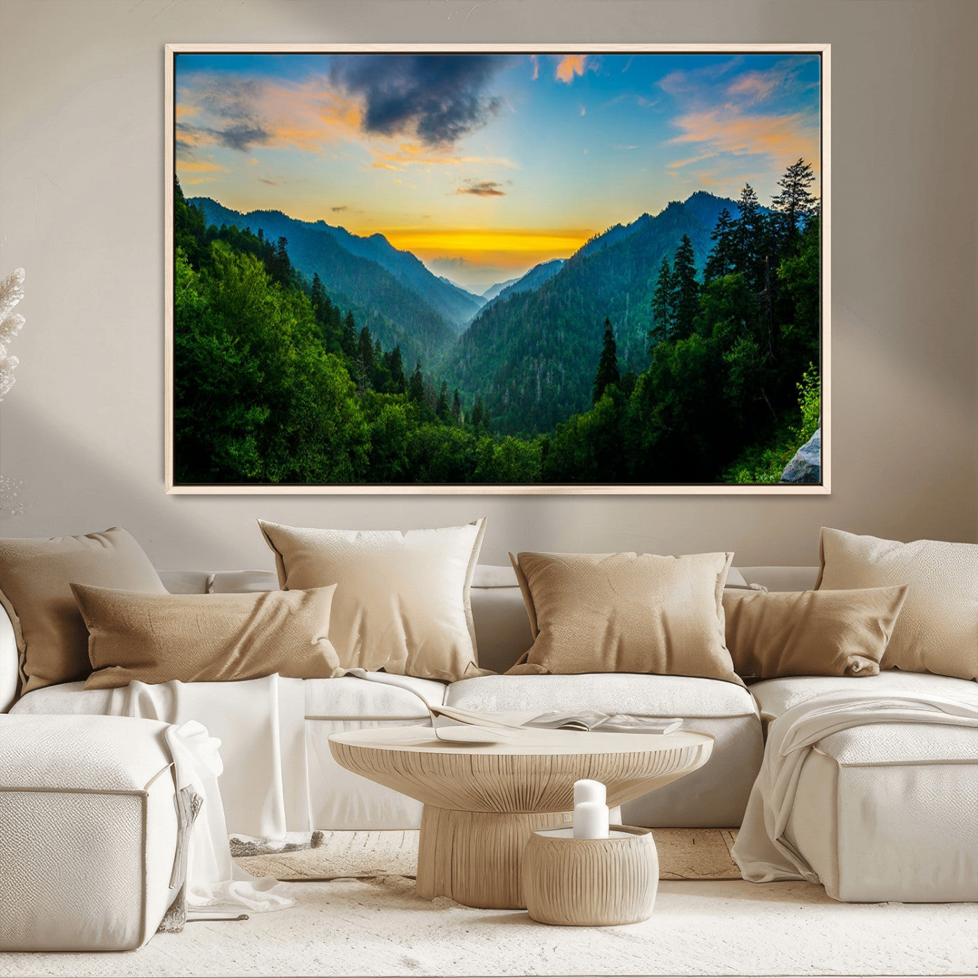 MGV-FC-36X24 - Green Forest Wall Art Canvas Print
