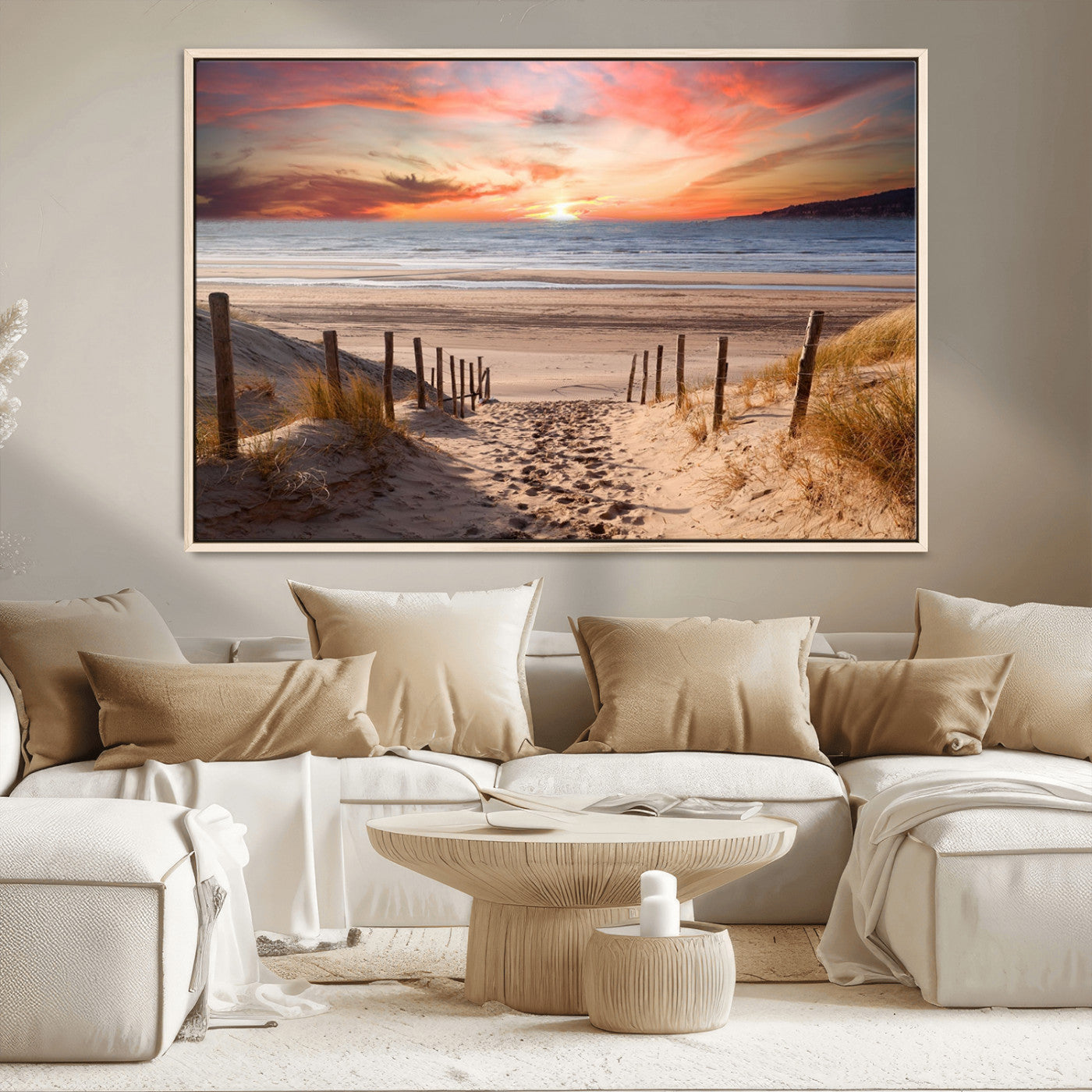 MGV-FC-36X24 - Sunset on the Sea Wall Art Canvas Print