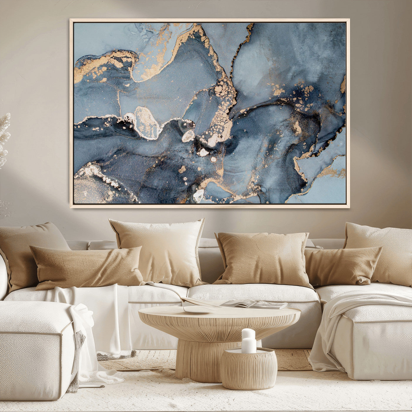 MGV-FC-36X24 - Multipanel Marble Fluid Effect Wall Art Abstract Canvas Wall Art Print