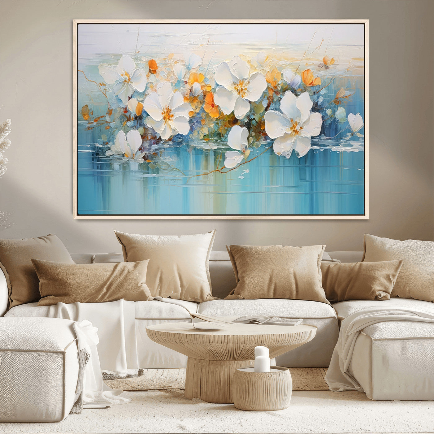 MGV-FC-36X24 - Abstract Flower Wall Art Canvas Print
