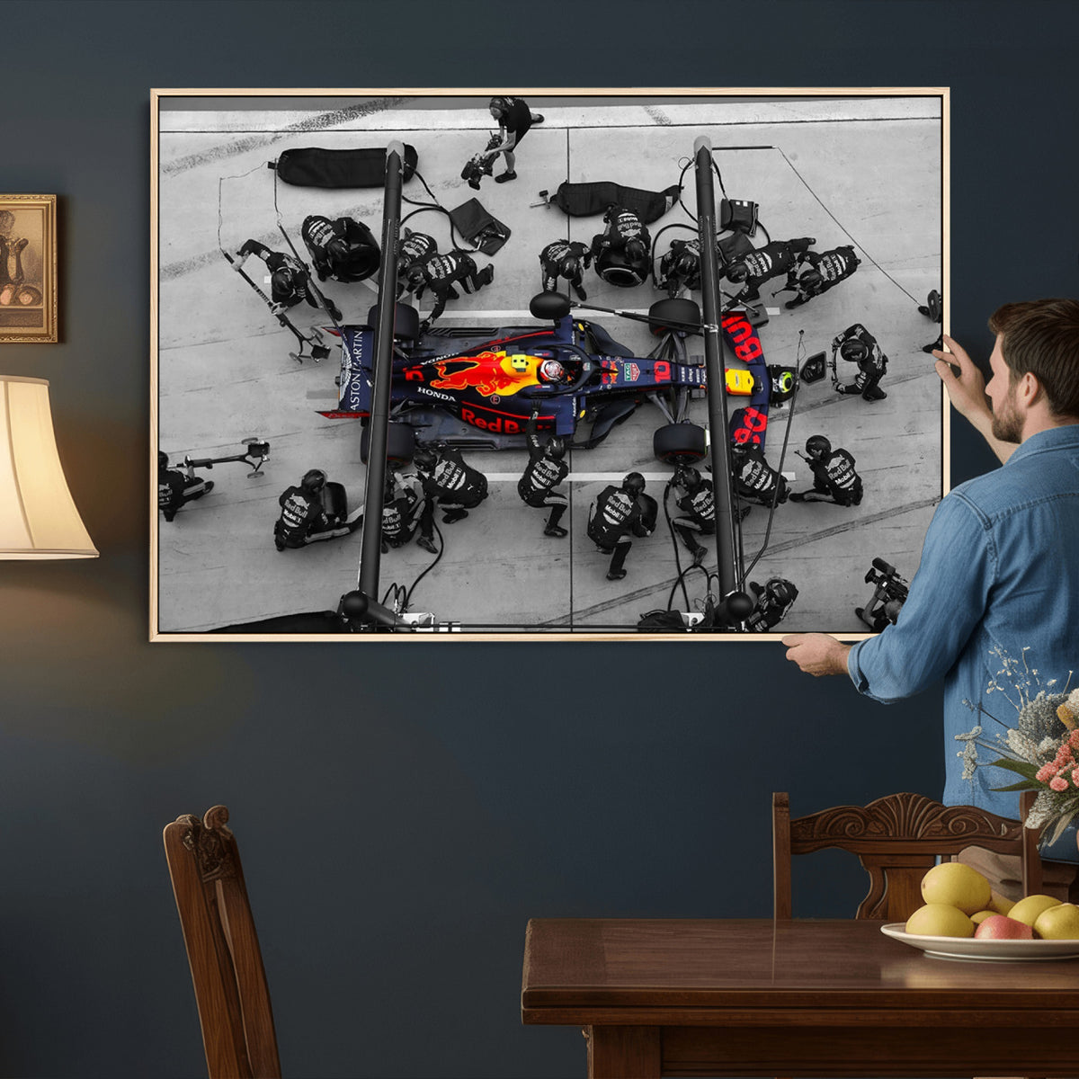 RedBull-MGV-CV-36X24 - Red Bull Formula 1 Canvas Wall Art Print