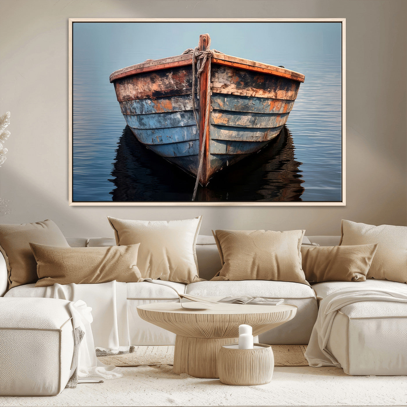 MGV-FC-36X24 - Stunning Vintage Boat Canvas Print | Nautical Wall