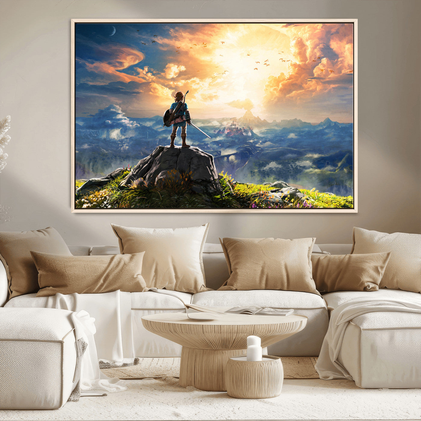 MGV-FC-36X24 - Legend of Zelda Breath of the Wild Game Wall Art Canvas, Legend of Zelda Canvas Print
