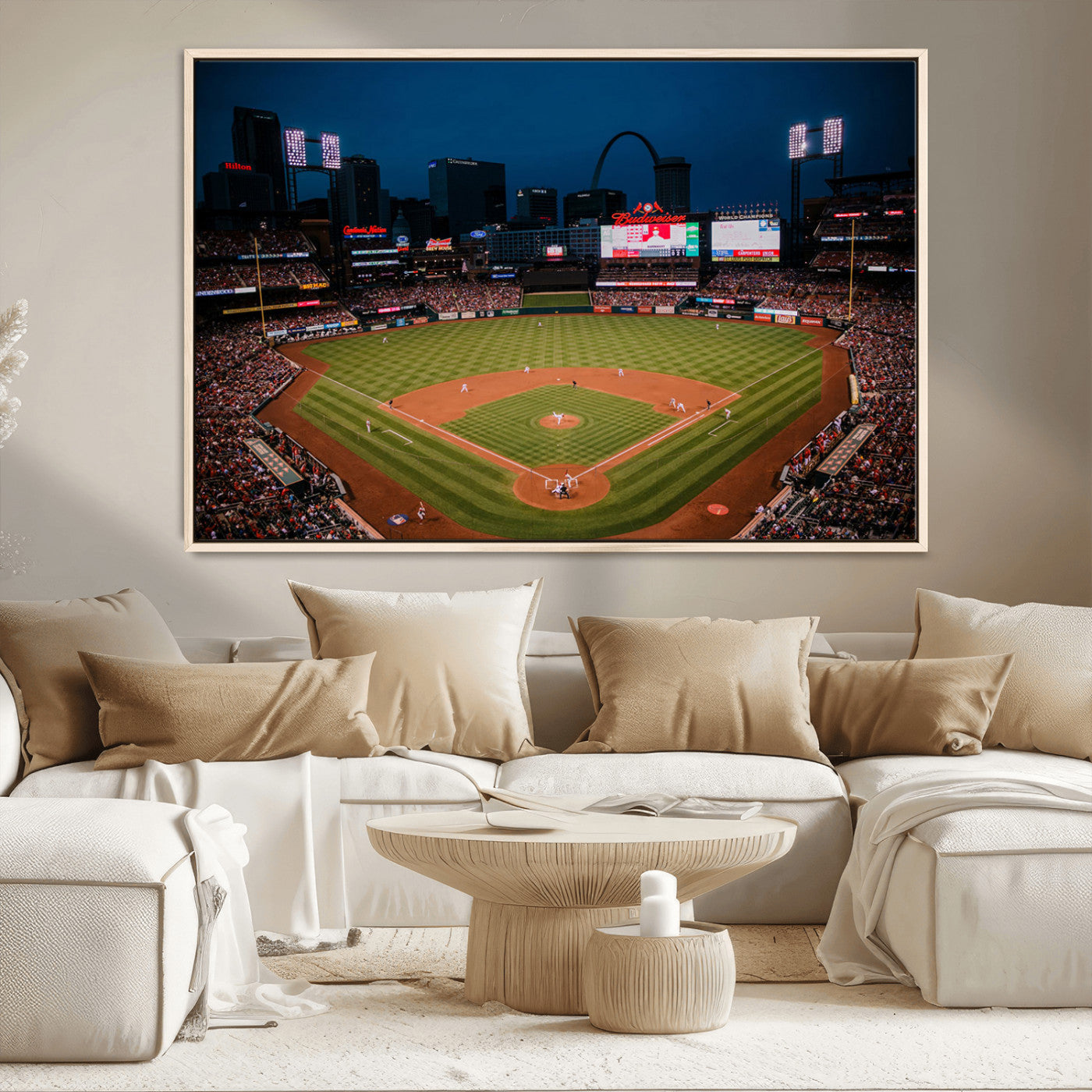 MGV-FC-36X24 - St. Louis Cardinals Baseball Team Print - Busch Stadium Wall Art Canvas Print