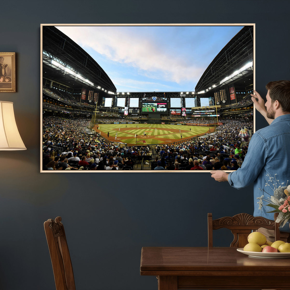 92672-MGV-CV-36X24 - Arizona Diamondbacks Team Print - Phoenix Chase Field