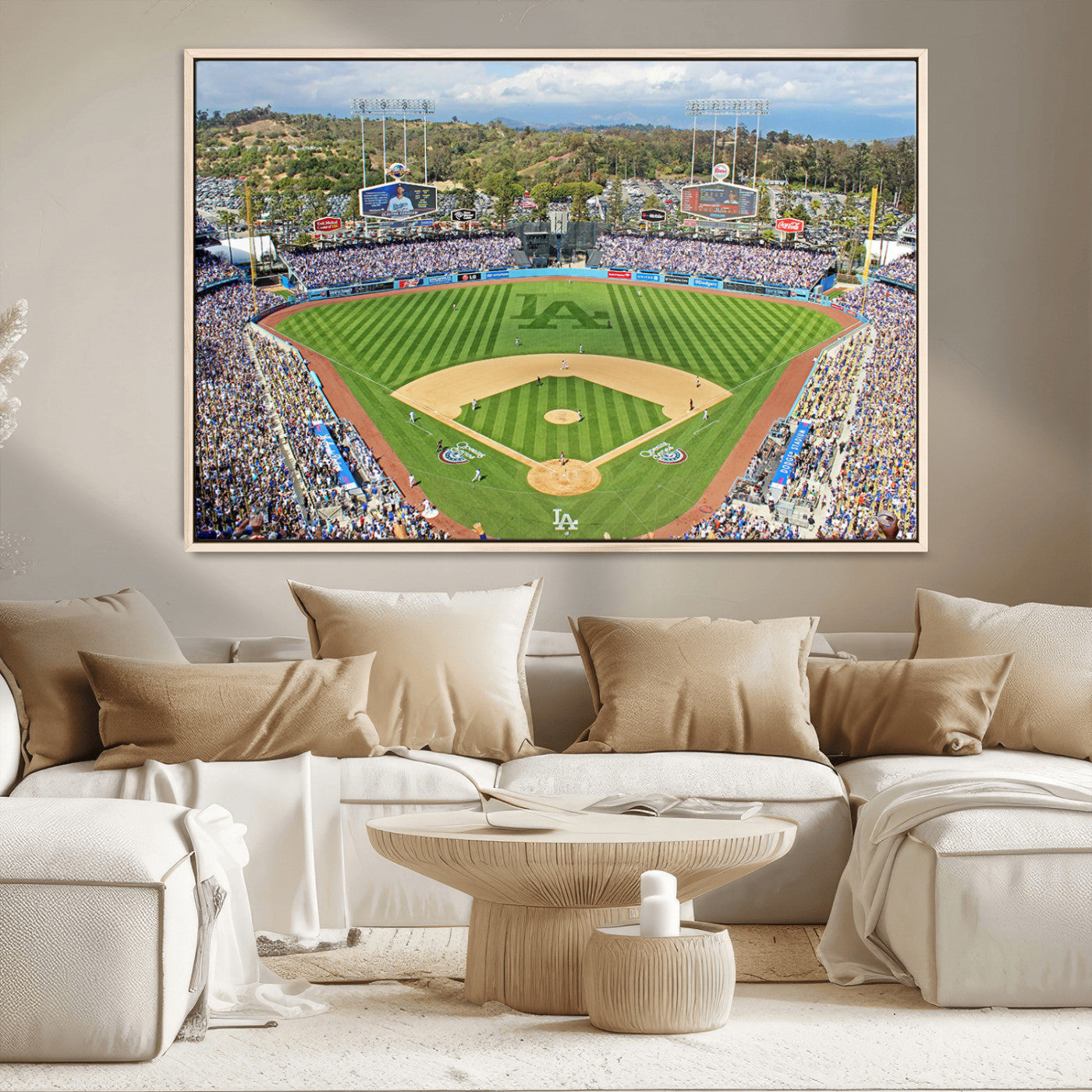 MGV-FC-36X24 - Citi Field Wall Art Print | 3-Panel New York Mets Baseball Stadium Canvas Print | Framed Sports Decor for Living Room, Man Cave, or Office