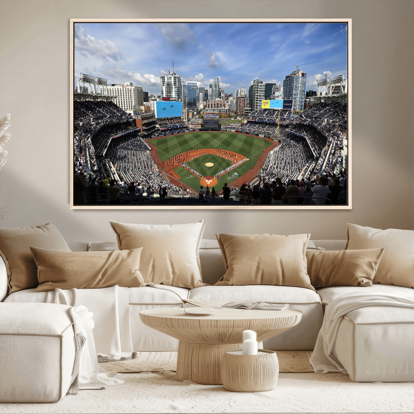 MGV-FC-36X24 - San Diego Padres Baseball Team Print - Petco Park Stadium Wall Art Canvas Print