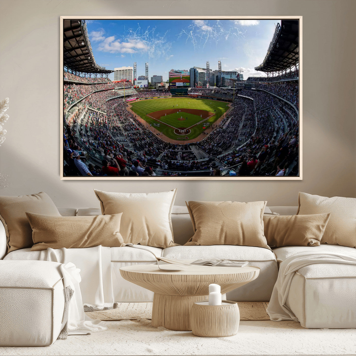 -Truist Park Stadium Canvas Wall Art - Atlanta Braves Game Day Exclusive Decor