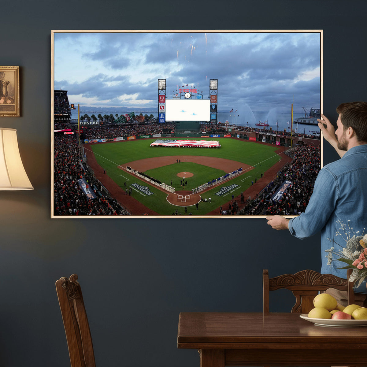 44631-MGV-CV-36X24 - Oracle Park San Francisco Giants Wall Art | Oracle Park Stadium Canvas Print