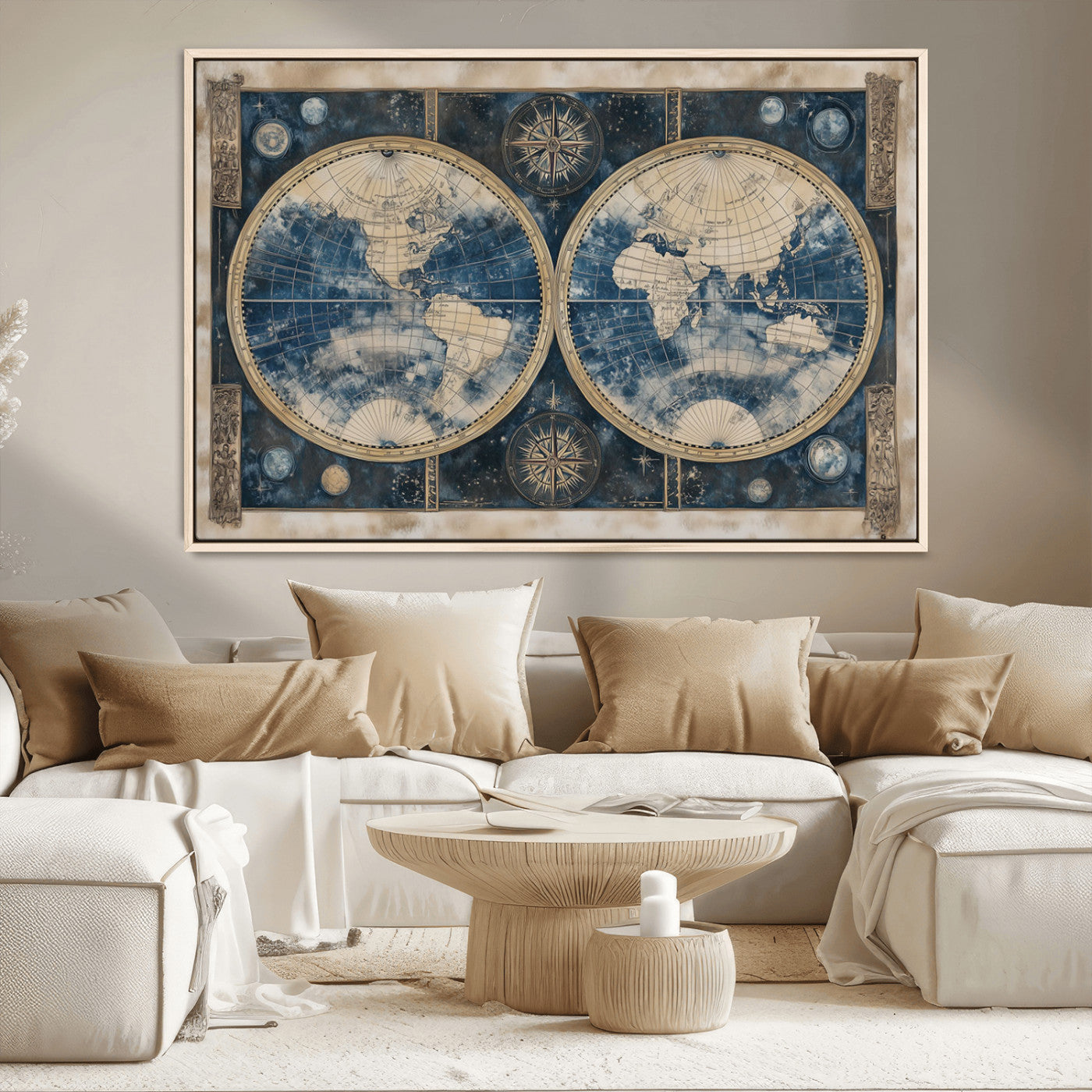 MGV-FC-36X24 - World Map Canvas Print