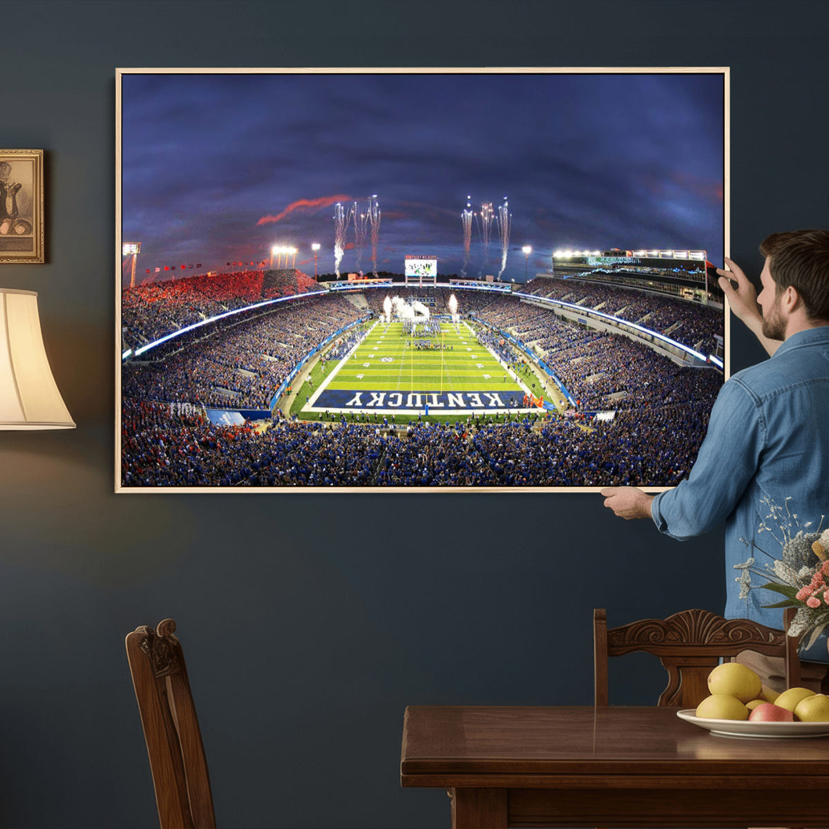 26008-MGV-CV-36X24 - Kroger Field Canvas Wall Art, Kentucky Stadium Wall Art
