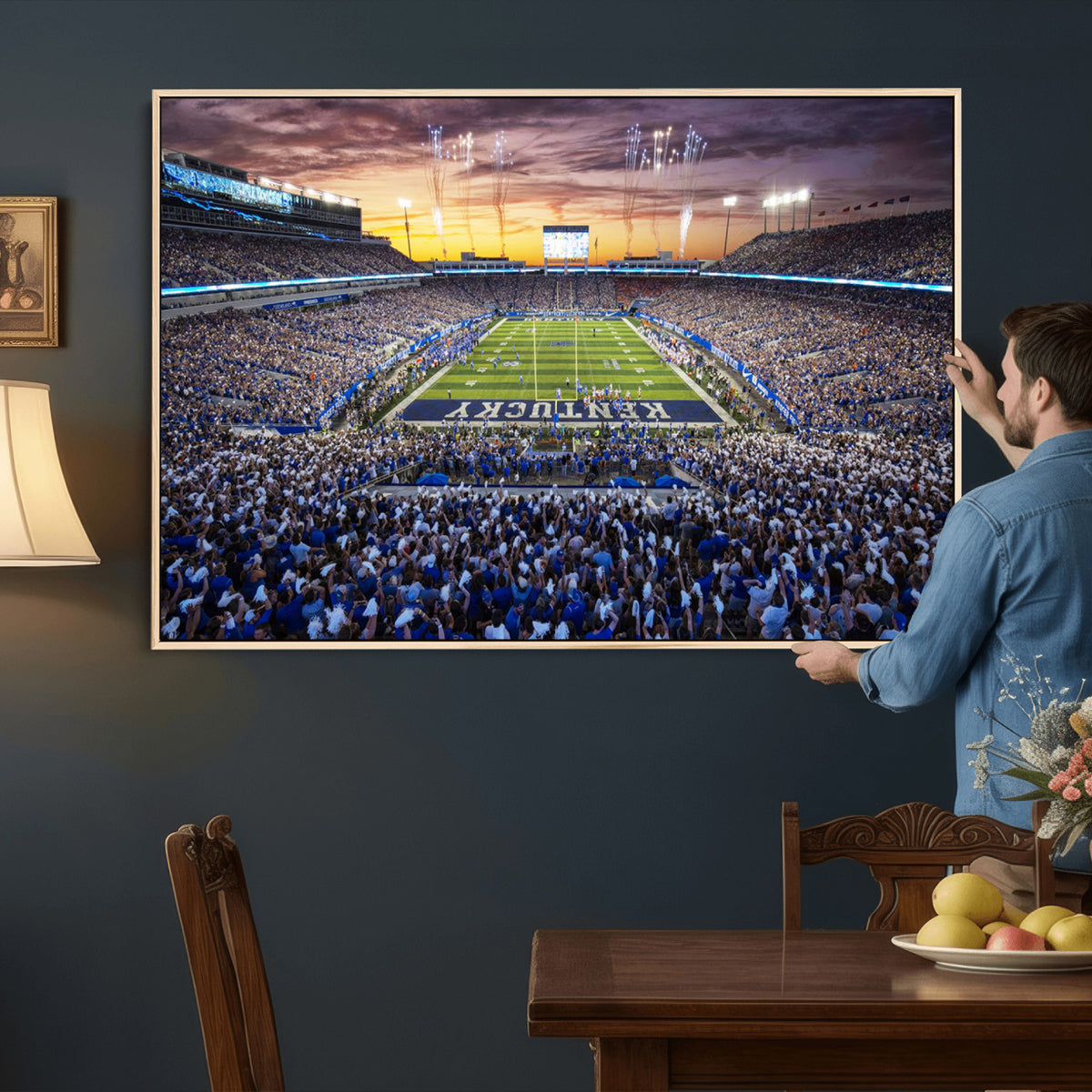 78524-MGV-CV-36X24 - Kroger Field Wall Art Print, Kentucky Stadium Wall Art