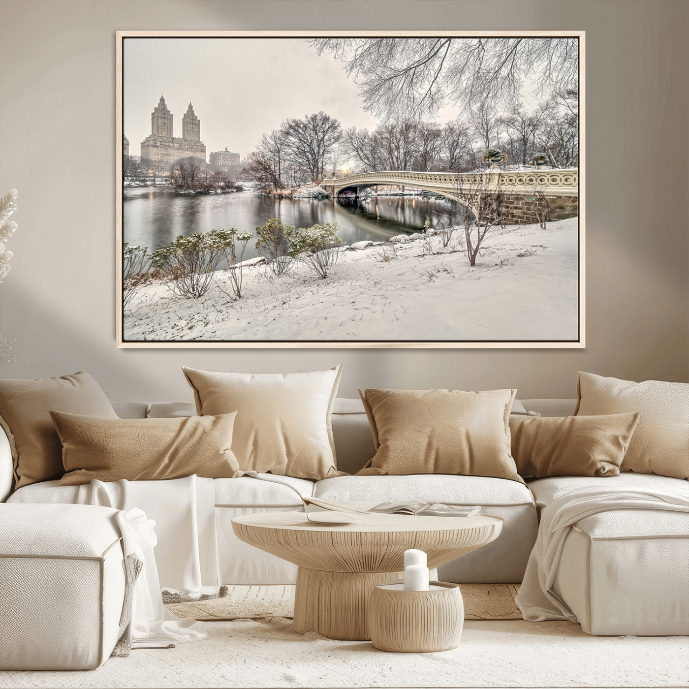 MGV-FC-36X24 - The Bow Bridge in Central Park Canvas, The Bow Bridge Canvas Print