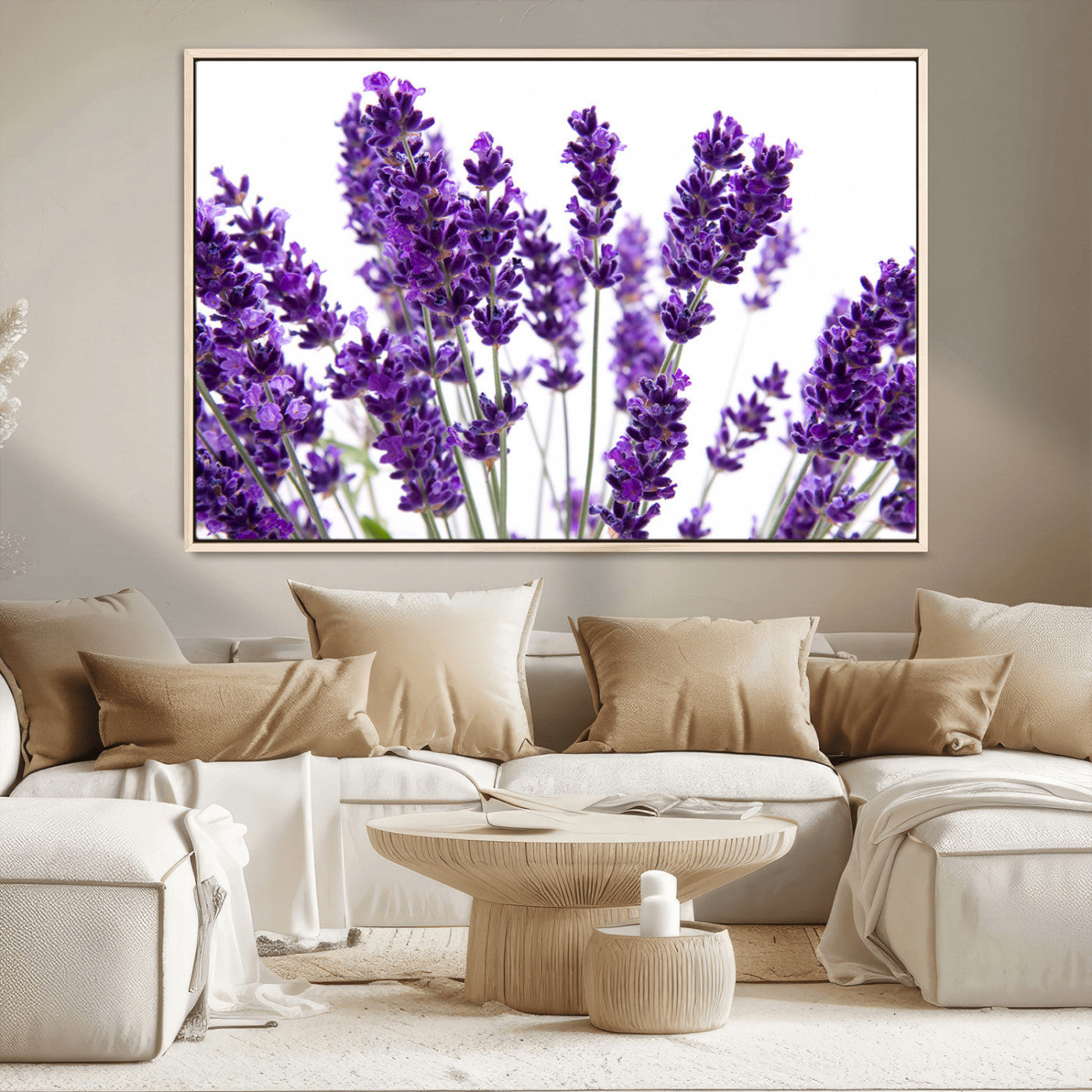 MGV-FC-36X24 - Lavender Flower Wall Art Canvas Print