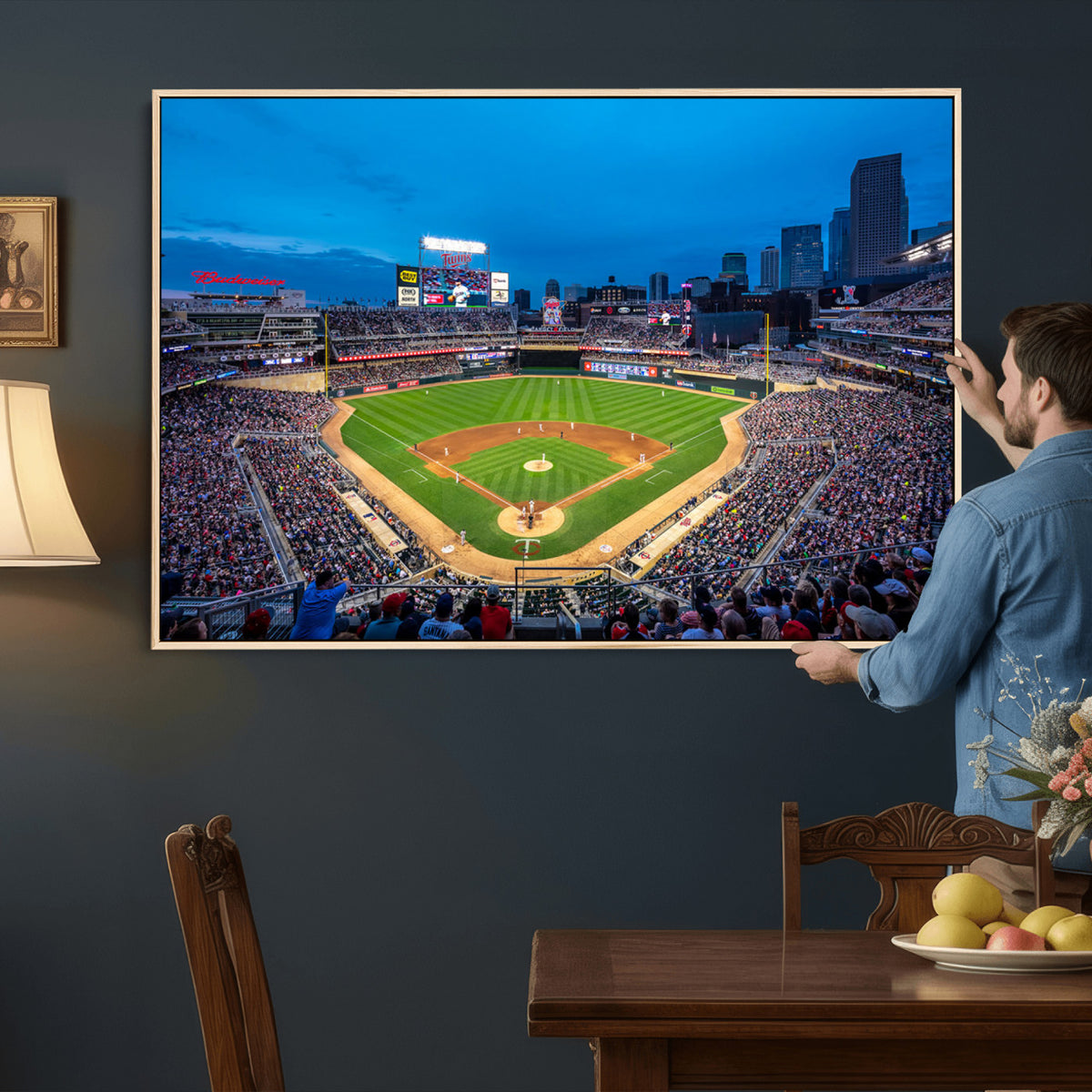 77273035-MGV-CV-36X24 - Target Field Stadium Wall Art Canvas Print, Minnesota Twins