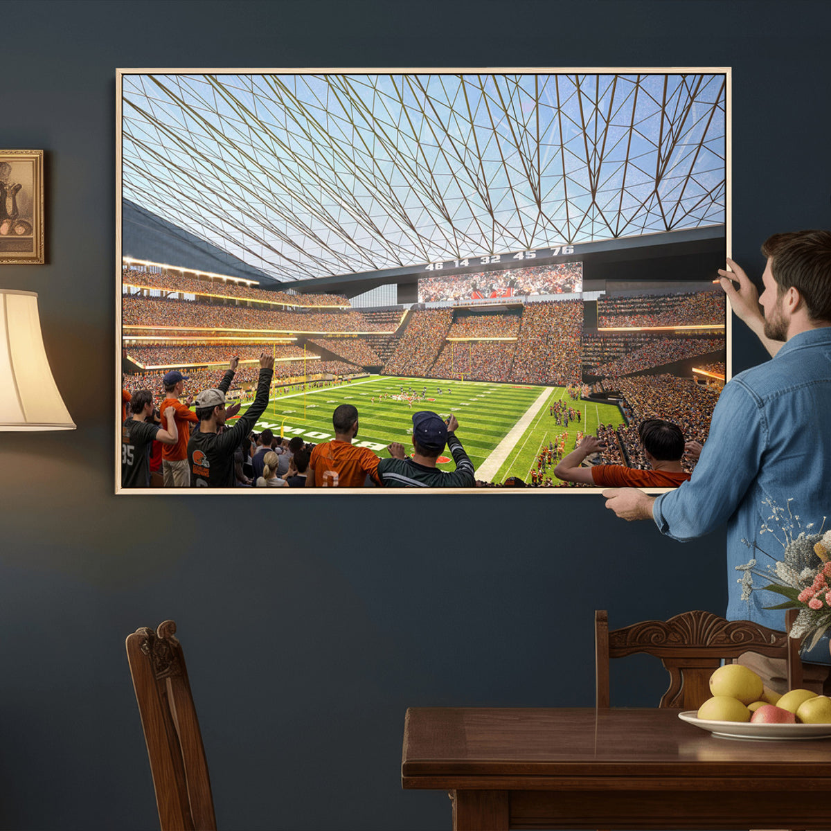 81960112-MGV-CV-36X24 - Cleveland Browns Stadium Wall Art Canvas Print
