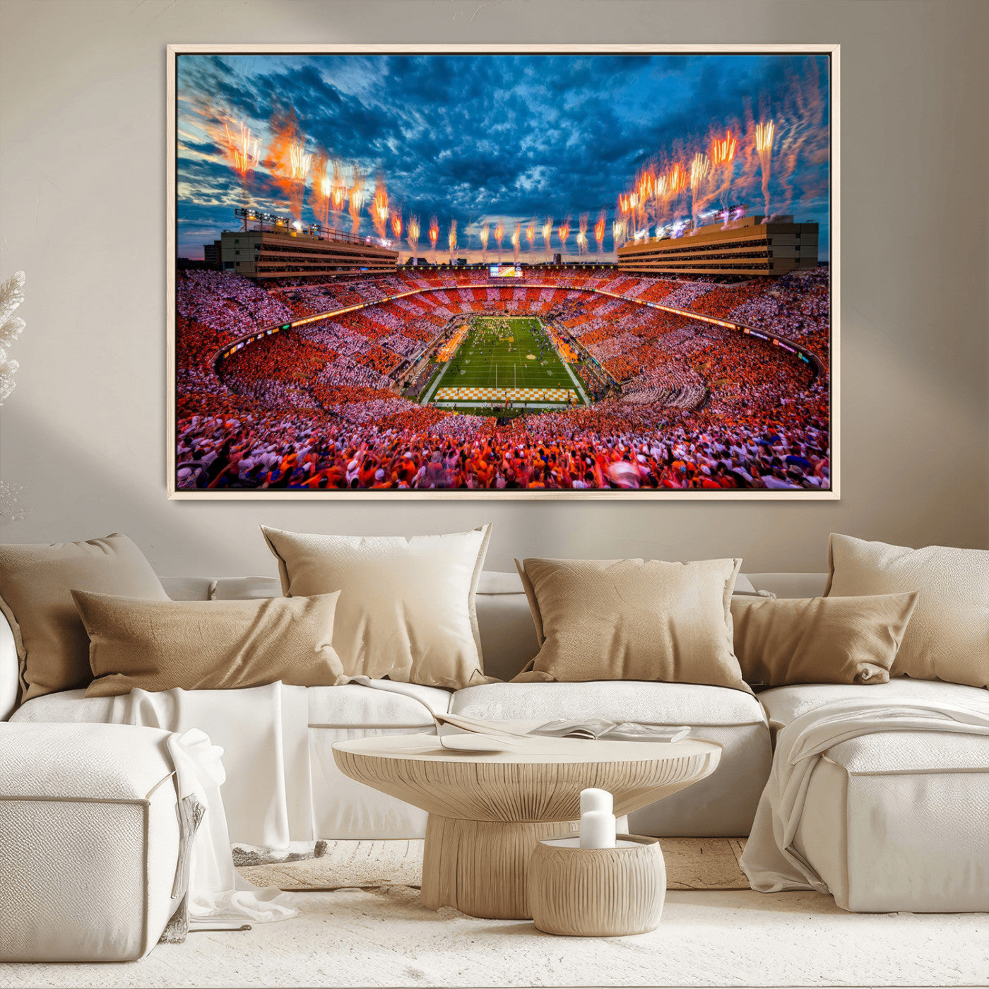 MGV-FC-36X24 - Tennessee Neyland Stadium Wall Art Print, Sports Arena Canvas Wall Art, Panoramic Stadium Canvas