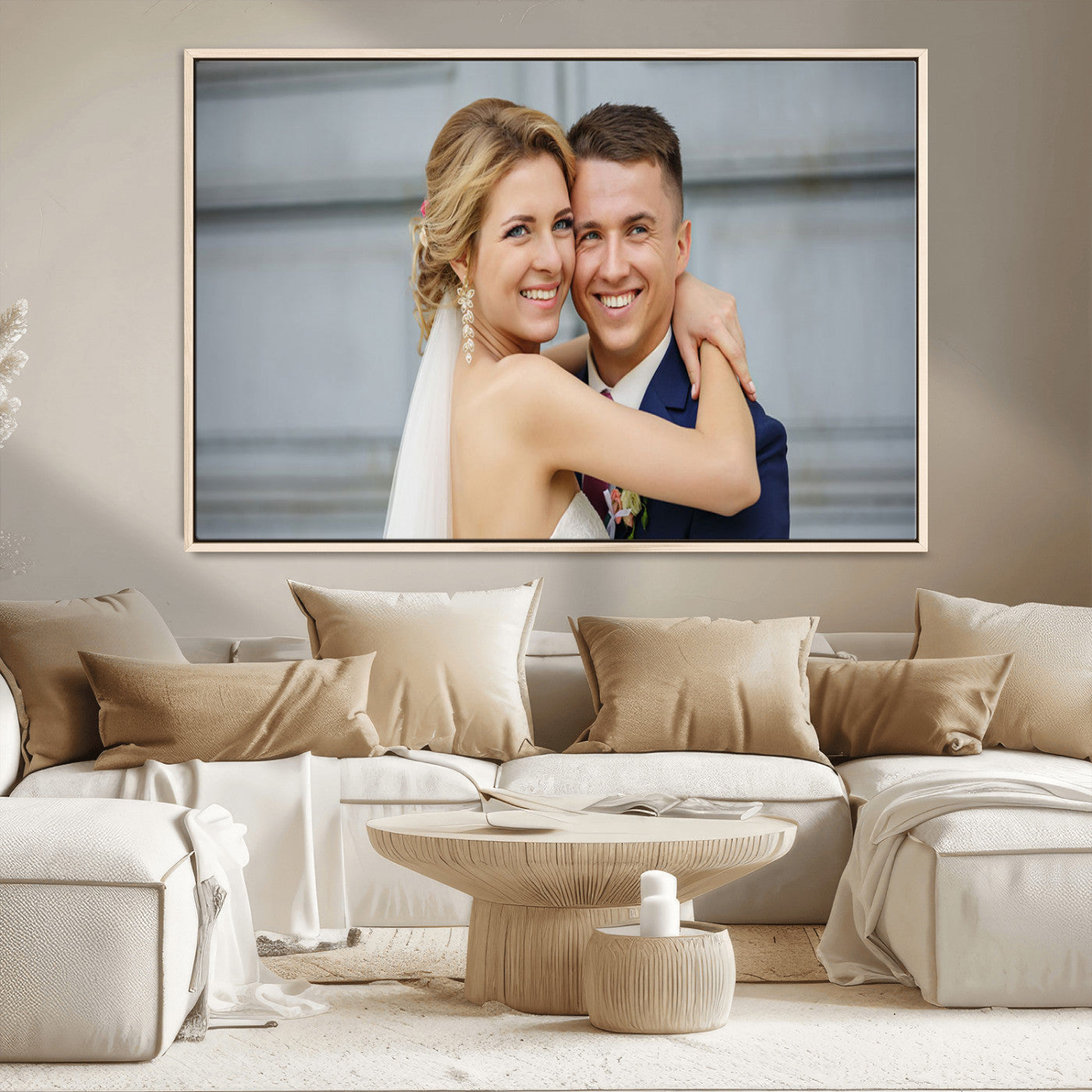 MGV-FC-36X24 - Create Your Own Photo Framed Canvas Print - Custom Personalized Wall Art Print for Gift