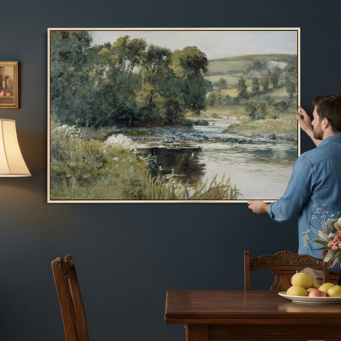 63256010-MGV-CV-36X24 - Edward Mitchell Bannister Streamside Wall Art Canvas Print