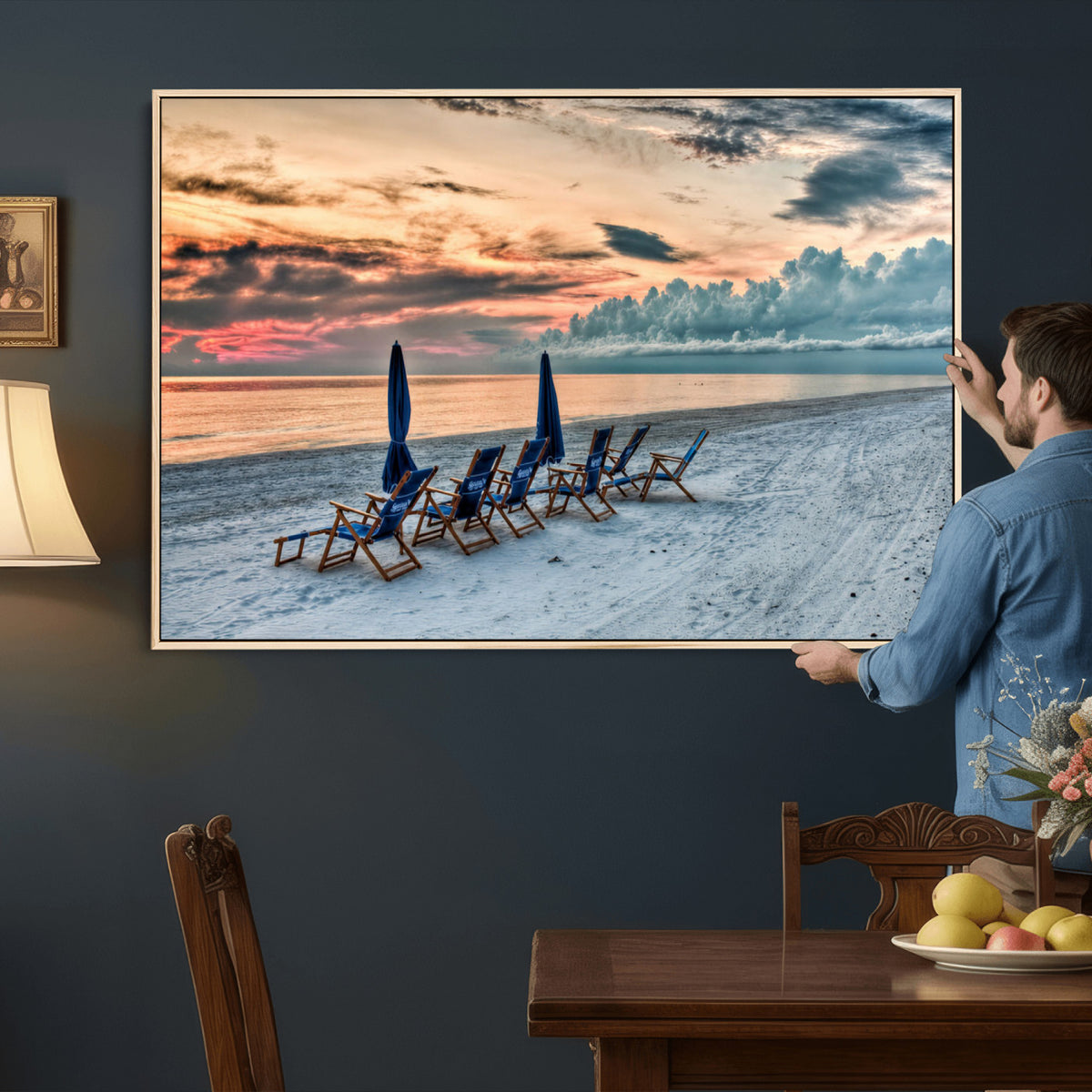 17237006-MGV-CV-36X24 - Serene Gulf Solitude Wall Art Canvas Print