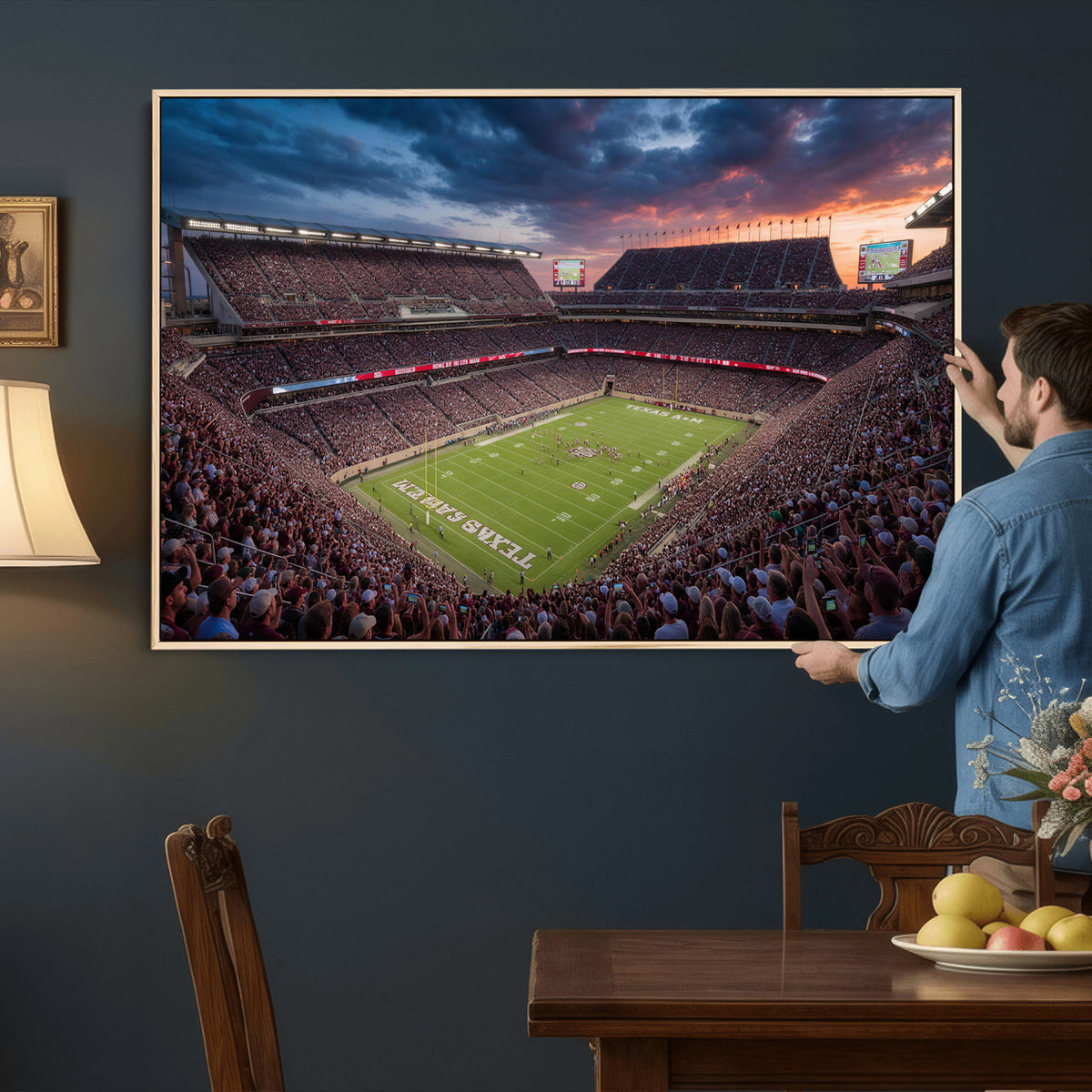 55475837-MGV-CV-36X24 - Stadium Wall Art Canvas Print