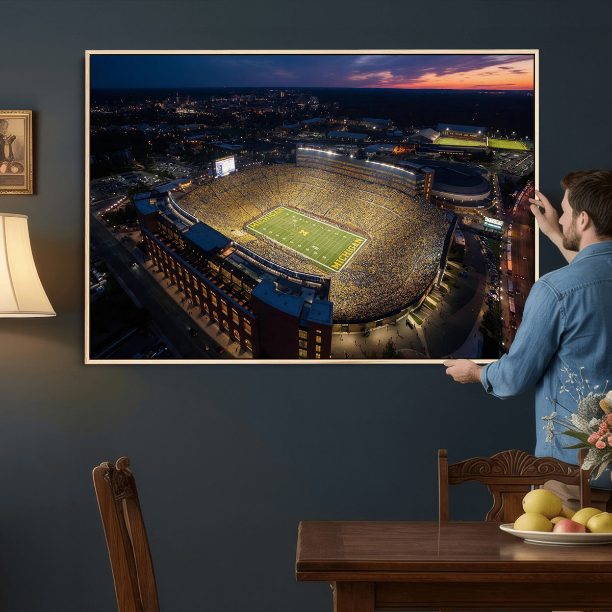 61127284-MGV-CV-36X24 - Stadium Wall Art Canvas Print