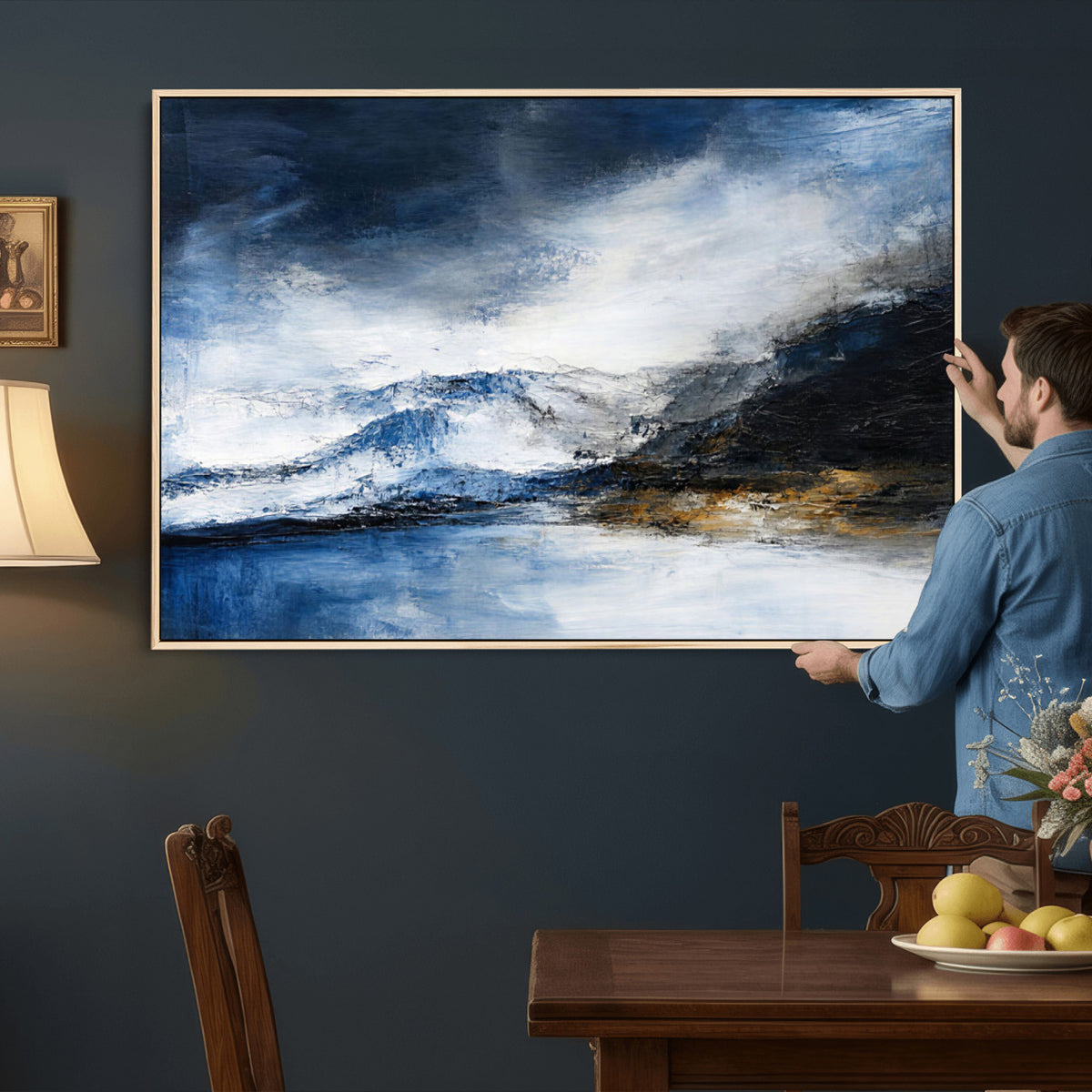 48142030-MGV-CV-36X24 - Extra Large Abstract Wall Art Canvas Print